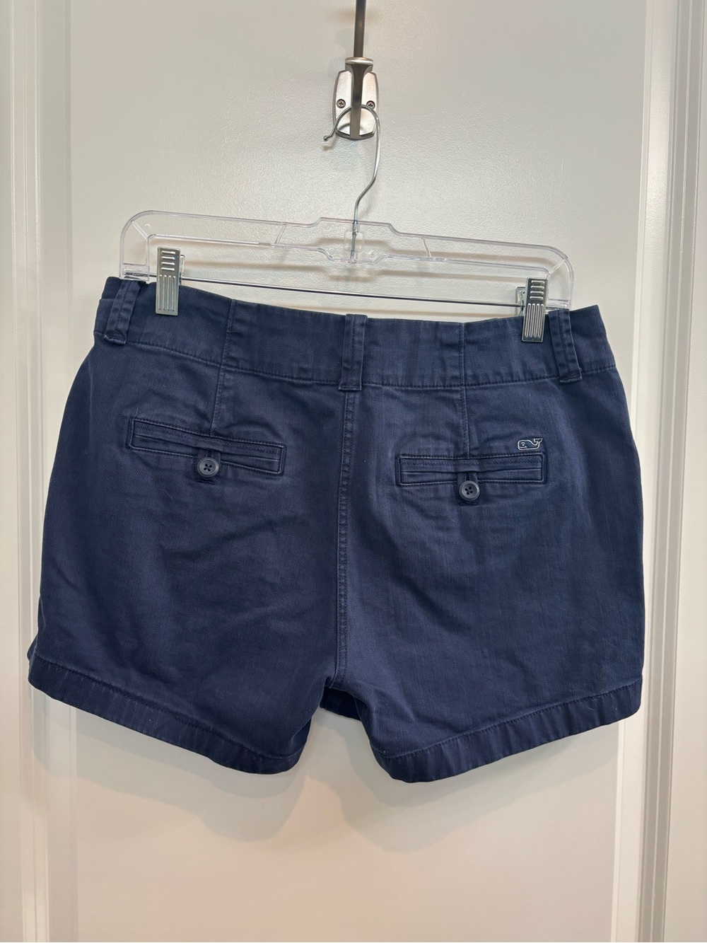 Vineyard Vines Navy Cotton-Blend Women's Bermuda Shorts